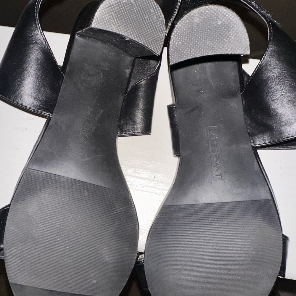 Lane Bryant Black Heeled Sandals